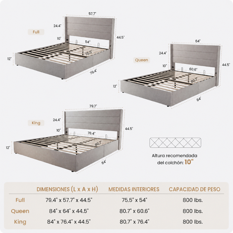 Cama Somier - LuxeLift