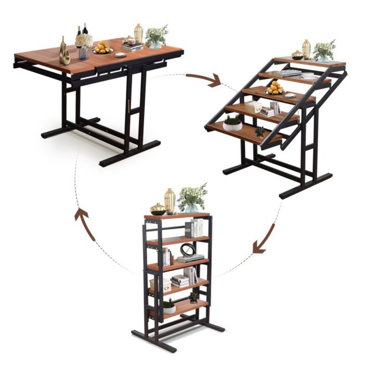 DUALIS™  Mesa Estantería 3-en-1